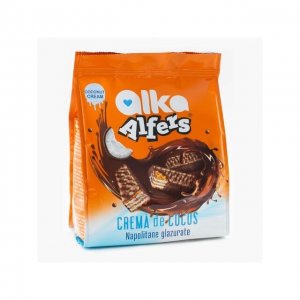 Alfers Wafers Coconut Chocolate Glazed 180g Bag (10pcs)