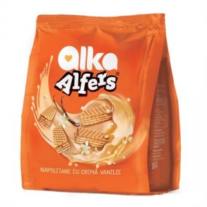 Alfers Wafers Vanilla Cream 180g Bag (10pcs)
