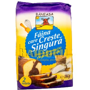 Baneasa White Wheat Flour Type 550 1kg With Baking Powder