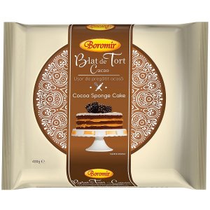 BOROMIR Cocoa Cake Layers (Sponge Cake Base) 400g / 6 pcs