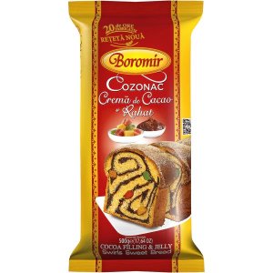Boromir Cozonac With Cocoa & Turkish Delight 500g / 9 pcs