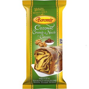Boromir Cozonac With Walnuts & Cocoa 450g / 9 pcs