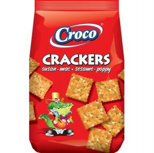 Croco Sesame & Poppy Crackers 100g / 12 pcs