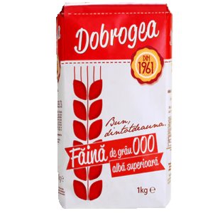 Dobrogea White Wheat Flour Type 000 1kg / 10 pcs