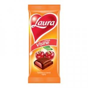 Laura Chocolate Bar Cherry 92g (20 pcs)
