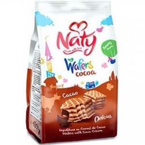 Naty Cocoa Wafers 140g / 9 pcs