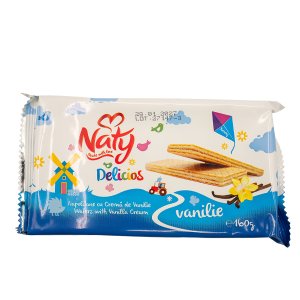 Naty Wafers With Vanilla Cream 160g / 18 pcs