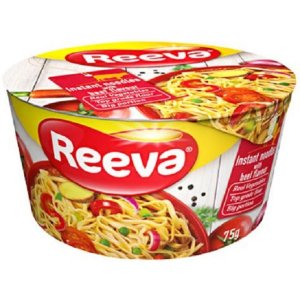 Reeva Beef Noodle Soup Cup 75g/24pcs