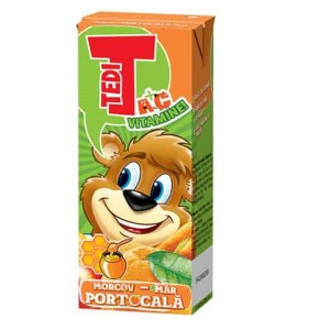 Tedi Juice Box Orange?Apple?Carrot 200ml/27pcs