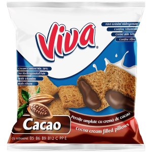 Viva Cocoa Filled Pillows 200g/14pcs