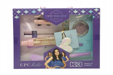 Cent Pur Cent CPC Kids K3 Marthe Make-Up Gift Set 6 Pieces (This gift set contains:

Lip Stick
Eyeshadow
Face Diamonds
Setting Spray
Hair Clip
2x Makeup Brush)