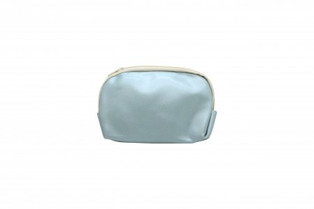 Bags Unlimited Shimmer Small Zip Pouch - Blue White
