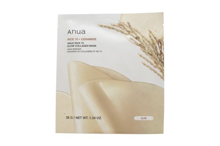 Anua Rice 70 + Ceramide Glow Collagen Mask 38g (1 Mask)