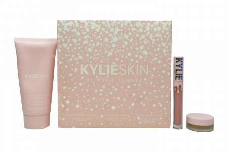 Kylie By Kylie Jenner Kylie Skin Gift Set 120ml Cleanser + 10g Lip Scrub + 3ml Liquid Lipstick