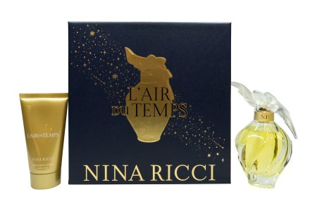 Nina Ricci L'air Du Temps Gift Set 100ml EDT + 75ml Body Lotion