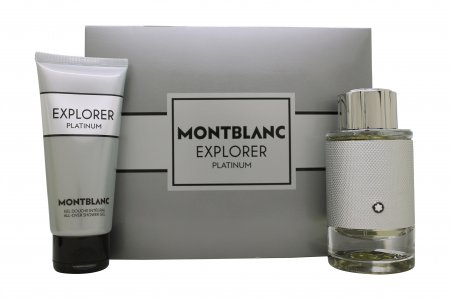 Mont Blanc Explorer Platinum Gift Set 100ml EDP + 100ml Shower Gel + 7.5ml EDP
