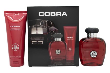 Carroll Shelby Red Cobra Gift Set 100ml EDT + 150ml Hair & Body Wash