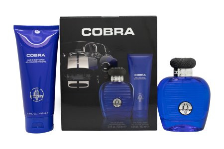 Carroll Shelby Blue Cobra Gift Set 100ml EDT + 150ml Hair & Body Wash