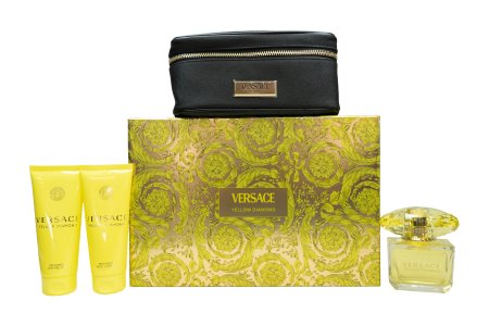 Versace Yellow Diamond Gift Set 90ml EDT + 100ml Body Lotion + 100ml Shower Gel