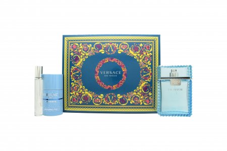 Versace Man Eau Fraiche Gift Set 100ml EDT + 75ml Deodorant Stick + 10ml EDT
