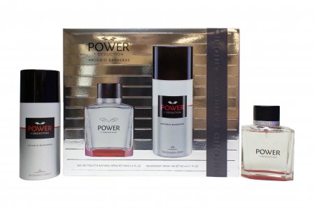 Antonio Banderas Power of Seduction Gift Set 100ml EDT + 150ml Deodorant Spray