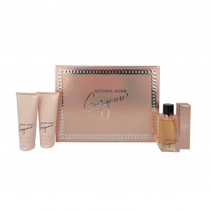 Michael Kors Gorgeous! Gift Set 100ml EDP + 100ml Body Lotion + 100ml Shower Gel + 10ml EDP