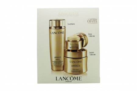 Lanc?me Absolue Power Trio Gift Set 150ml Rose Toning Lotion + 60ml Soft Cream + 20ml Eye Cream
