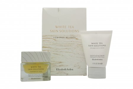 Elizabeth Arden White Tea Skin Solutions Gift Set 50ml Replenishing Micro Gel-Cream + 50ml Gentle Purifying Cleanser