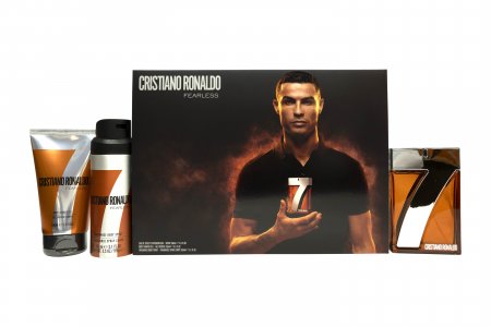 Cristiano Ronaldo CR7 Fearless Gift Set 100ml EDT + 150ml Shower Gel + 150ml Body Spray