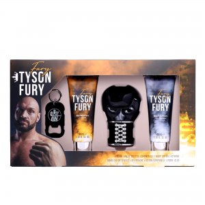 Tyson Fury Gift Set 100ml EDT + 100ml Shower Gel + 100ml Body Lotion + Keyring
