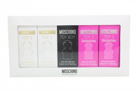 Moschino Toy Miniature Gift Set 2 x 5ml Toy 2 EDP + 5ml Toy Boy EDP + 2 x 5ml Toy 2 Bubble Gum