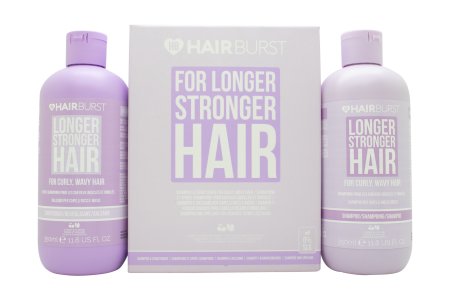 Hairburst Curly and Wavy Hair Bundle - Shampoo 350ml + Conditioner 350ml