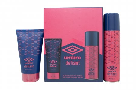 Umbro Defiant Gift Set 150ml Body Spray + 150ml Body Wash