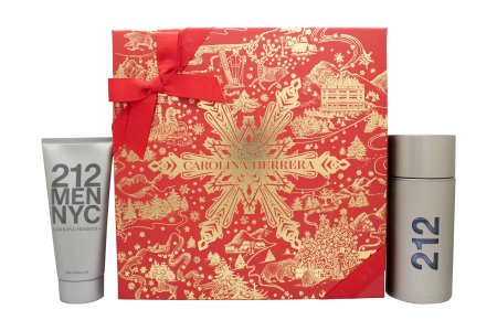 Carolina Herrera 212 NYC Men Gift Set 100ml EDT + 100ml Aftershave Gel