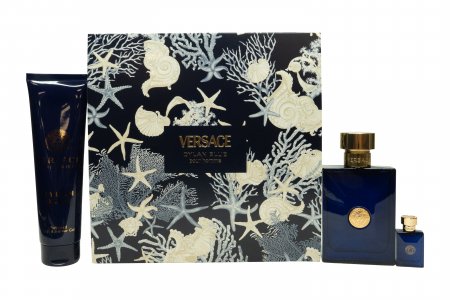 Versace Pour Homme Dylan Blue Gift Set 100ml EDT + 150ml Shower Gel + 5ml EDT