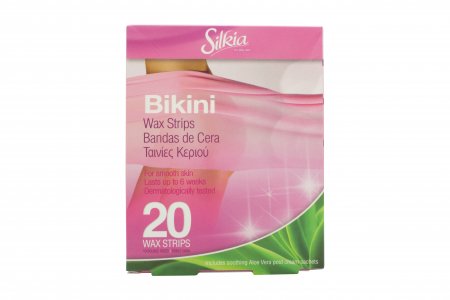 Silkia Aloe Vera Bikini Wax Strips 20 Pieces