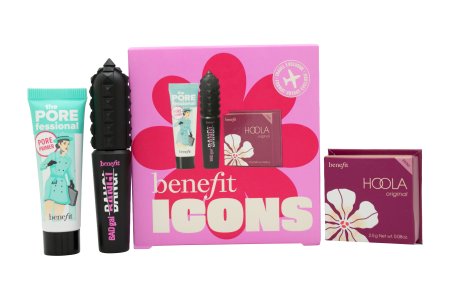 Benefit Icons Gift Set 7.5ml POREfessional Primer + 4ml BAGgal BANG! Mascara - Intense Pitch Black + 2.5g Matte Bronzer
