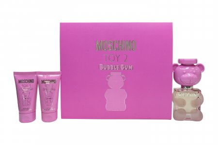 Moschino Toy 2 Bubble Gum Gift Set 50ml EDT + 50ml Body Lotion + 50ml Shower Gel