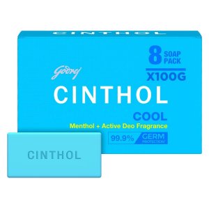 Godrej Cinthol Soap Blue (cool) - 8 x 100 g